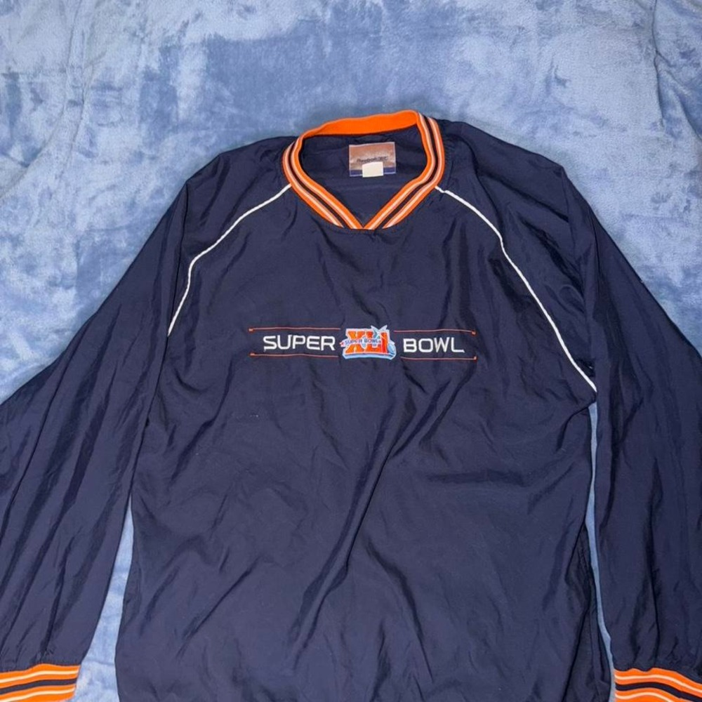 Superbowl XLI‎ Peyton Manning Colts Navy Pullover men's size xl EUC